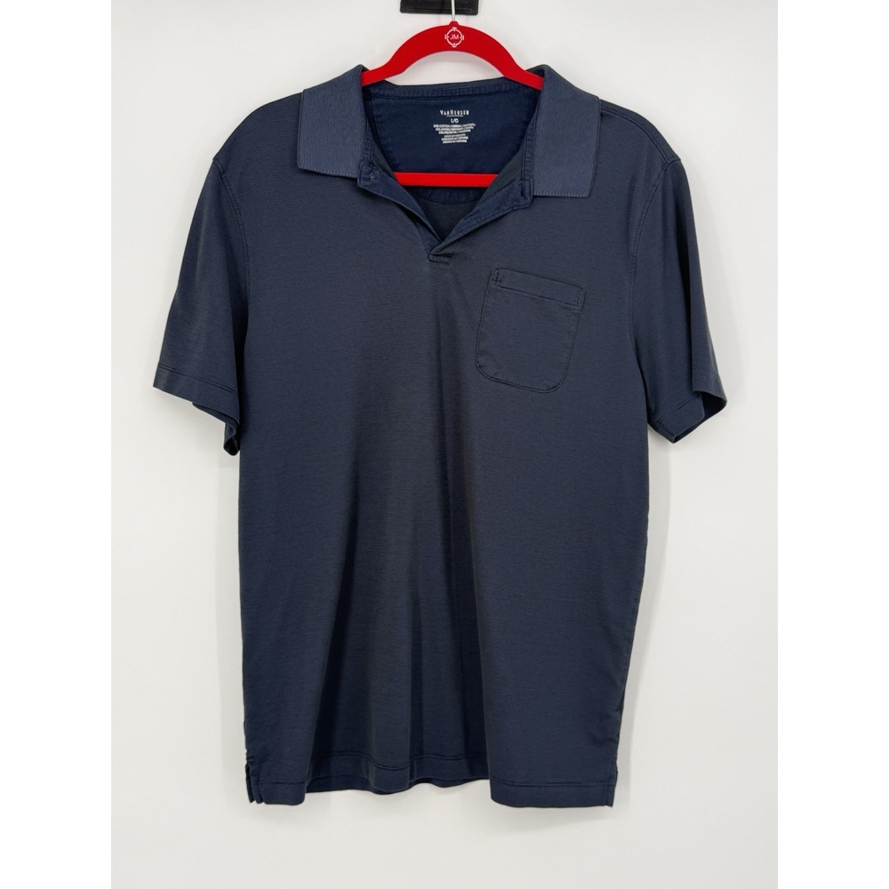 Van Heusen Men's Short Sleeve Polo Large